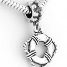 STERLING SILVER LIFE SAVER RING/ PRESERVER EUROPEAN BEAD