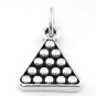 STERLING SILVER RACK OF POOL BALLS CHARM/PENDANT