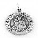 STERLING SILVER SAINT ANTHONY PRAY FOR US CHARM/PENDANT