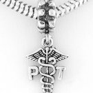 STERLING SILVER PT PHYSICAL THERAPIST EUROPEAN BEAD