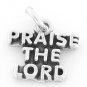 STERLING SILVER PRAISE THE LORD CHARM/PENDANT
