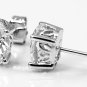 STERLING SILVER CZ OVAL FILIGRI STUD EARRINGS 8X6MM