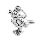 STERLING SILVER CALLING BIRD CHARM/PENDANT