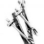 STERLING SILVER SNOW SKI POLES & SKIES CHARM/PENDANT