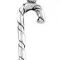 STERLING SILVER CHRISTMAS CANDY CANE CHARM/PENDANT