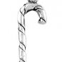 STERLING SILVER CHRISTMAS CANDY CANE CHARM/PENDANT