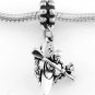 STERLING SILVER DANGLE KAYAKER IN KAYAK EUROPEAN BEAD