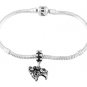 STERLING SILVER DANGLE POMERANIAN DOG EUROPEAN BEAD