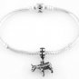 STERLING SILVER DANGLE DEMOCRAT DONKEY EUROPEAN BEAD