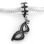 STERLING SILVER DANGLE MARDI GRAS MASQUERADE MASK EUROPEAN BEAD