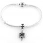 STERLING SILVER DANGLE RN REGISTERED NURSE MEDICAL EUROPEAN BEAD