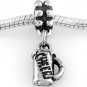 STERLING SILVER DANGLING CHEERS BEER MUG EUROPEAN BEAD