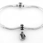 STERLING SILVER DANGLING CHEERS BEER MUG EUROPEAN BEAD
