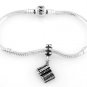 STERLING SILVER DANGLING OPEN BIBLE EUROPEAN BEAD
