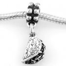 STERLING SILVER DANGLING TACO EUROPEAN BEAD