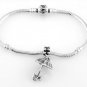 STERLING SILVER DANGLE UMBRELLA w/ BOW EUROPEAN BEAD