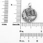 STERLING SILVER GOD BLESS AMERICA CHARM/PENDANT