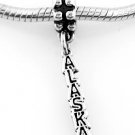 STERLING SILVER DANGLE ALASKA EUROPEAN BEAD
