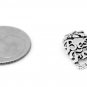 STERLING SILVER BEST FRIEND HEART CHARM WITH 16" NECKLACE