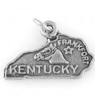 STERLING SILVER STATE OF KENTUCKY CHARM/PENDANT