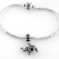 STERLING SILVER DANGLE GOP ELEPHANT EUROPEAN BEAD