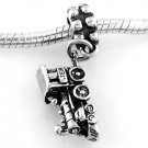 STERLING SILVER DANGLE LOCOMOTIVE TRAIN EUROPEAN BEAD