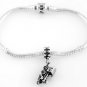 STERLING SILVER DANGLE LOCOMOTIVE TRAIN EUROPEAN BEAD