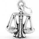 SILVER SCALES OF JUSTICE CHARM/PENDANT