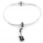 STERLING SILVER DANGLE ELECTRIC GUITAR EUROPEAN BEAD