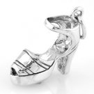 STERLING SILVER 3D OPEN TOE STILETTO HEEL CHARM/PENDANT