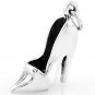 STERLING SILVER 3D STILETTO HIGH HEEL SHOE CHARM