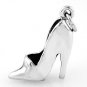 STERLING SILVER 3D STILETTO HIGH HEEL SHOE CHARM