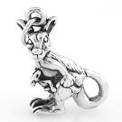STERLING SILVER KANGAROO W/JOEY IN POCKET CHARM/PENDANT