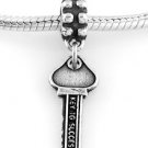STERLING SILVER DANGLE KEY TO SUCCESS EUROPEAN BEAD