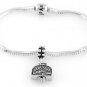 STERLING SILVER DANGLING TRAVEL SUITCASE EUROPEAN BEAD