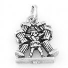 STERLING SILVER HERCULES HOLDING PILLARS CHARM/PENDANT