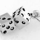 STERLING SILVER PAIR OF DICE CHARM/PENDANT