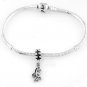 STERLING SILVER DANGLE PRAYING HANDS EUROPEAN BEAD