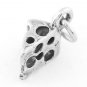 STERLING SILVER SLICE SWISS CHEESE CHARM/PENDANT
