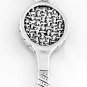 STERLING SILVER TENNIS RACKET CHARM/PENDANT