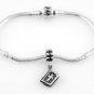STERLING SILVER DANGLE 2 SIDED HOLY BIBLE EUROPEAN BEAD