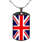 British Flag Polymer Glazed Color Dog Tag