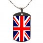 British Flag Polymer Glazed Color Dog Tag