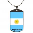 Argentina Flag Polymer Glazed Dog Tag