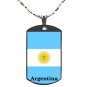 Argentina Flag Polymer Glazed Dog Tag