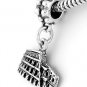 STERLING SILVER DANGLING BEAD ROME COLOSSEUM EUROPEAN BEAD