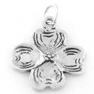 STERLING SILVER DOGWOOD BLOSSOM CHARM/PENDANT