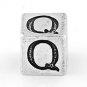 STERLING SILVER BLOCK LETTER INITIAL Q CUBE CHARM