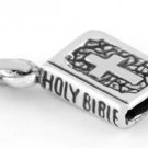 STERLING SILVER 2 SIDED HOLY BIBLE (DOVE/ CROSS) CHARM/PENDANT
