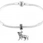 STERLING SILVER DANGLE FEROCIOUS LION EUROPEAN BEAD